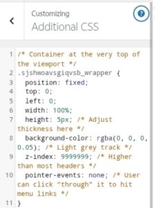 add wordpress additional css