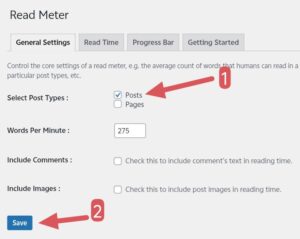 reading progress meter
